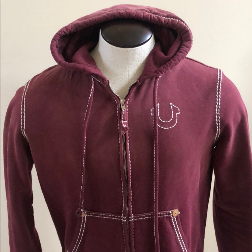 True religion full zip hoodie. Size medium.